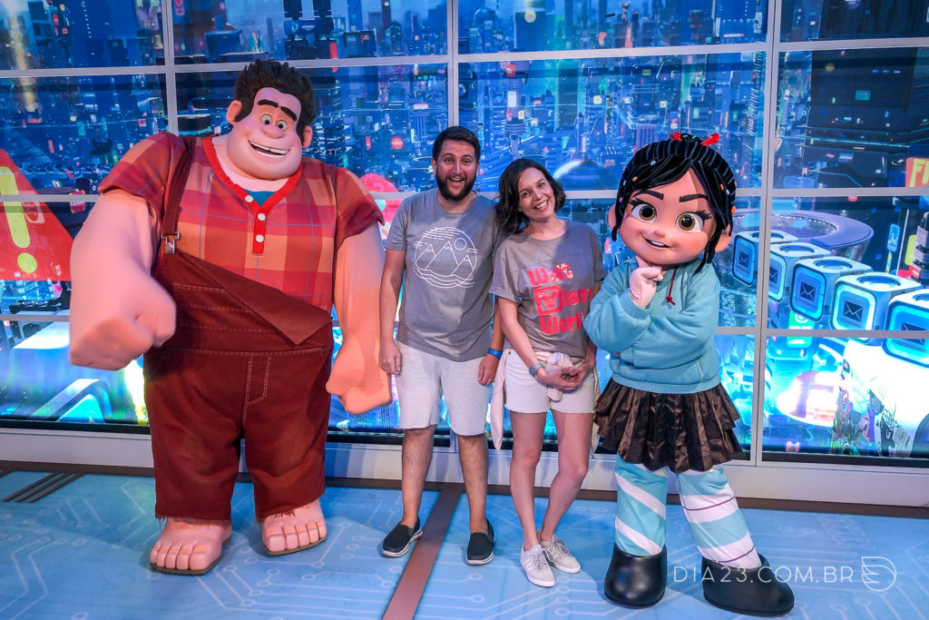 foto ralph e vanelope personagem epcot