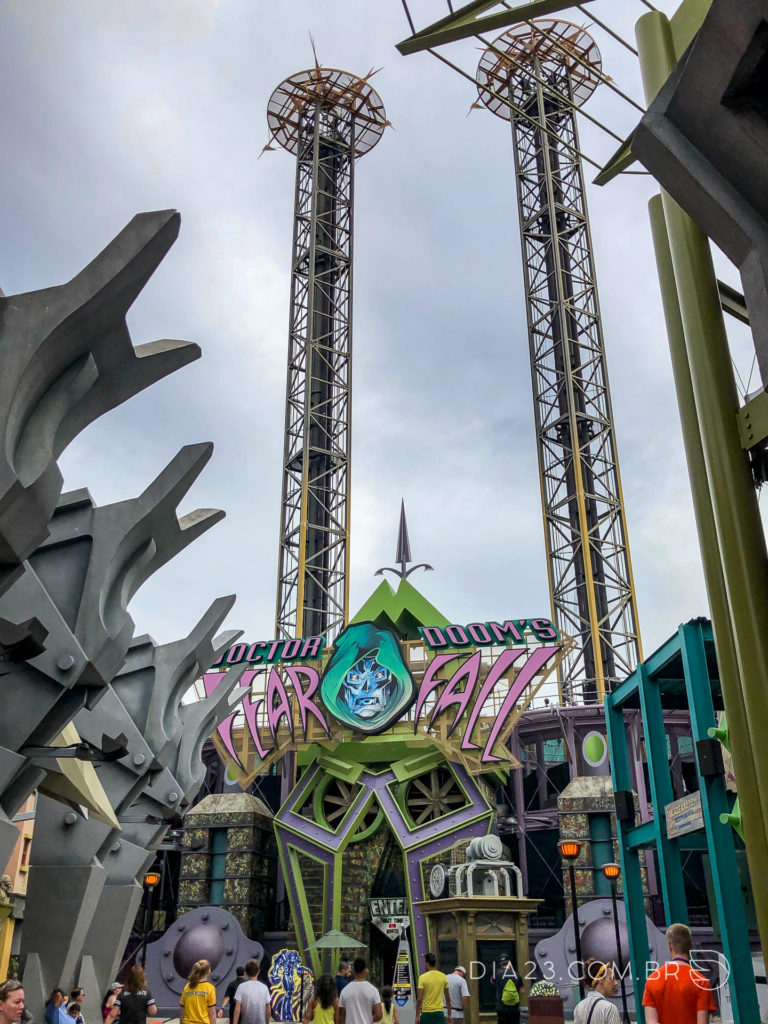 atração doctor dooms fearfall islands of adventure