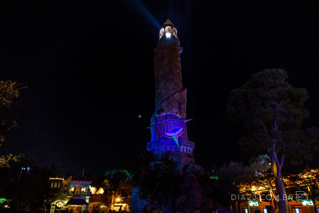 islands of adventure orlando noite