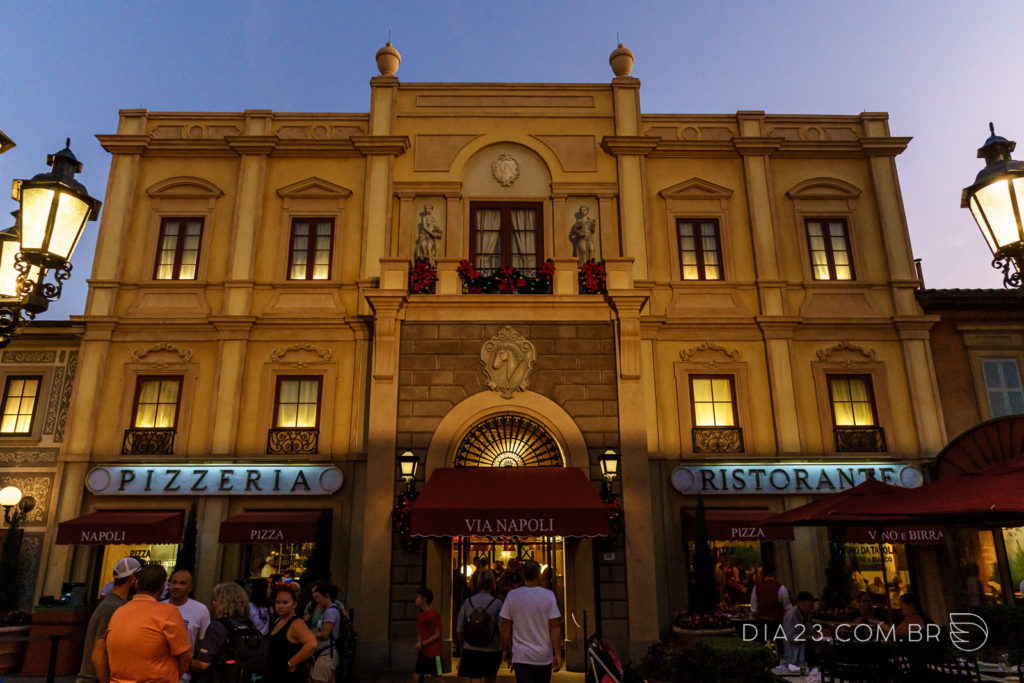 restaurante via napoli pavilhão italia epcot