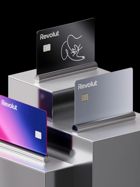 Cartões oficiais Revolut, bandeira Visa Infinite
