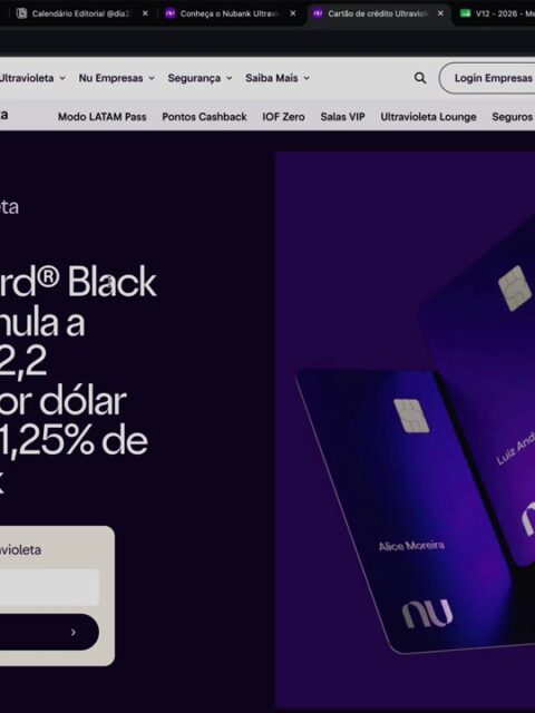 Cartão Nubank Ultravioleta Mastercard Black, versão física roxa