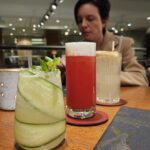 Três welcome drinks sem alcool servidos no restaurante HAI YO, dentro do Grand Mercure Curitiba, beneficio do status Gold da ALL