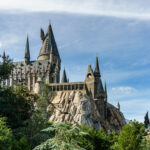 Castelo de Hogwarts em O Mundo Mágico de Harry Potter no parque Islands of Adventure em Orlando