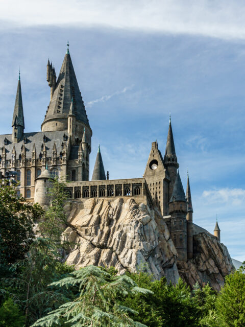 Castelo de Hogwarts em O Mundo Mágico de Harry Potter no parque Islands of Adventure em Orlando