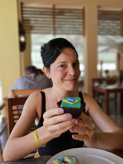 Mini cupcake do café da manhã do Iberostar Praia do Forte