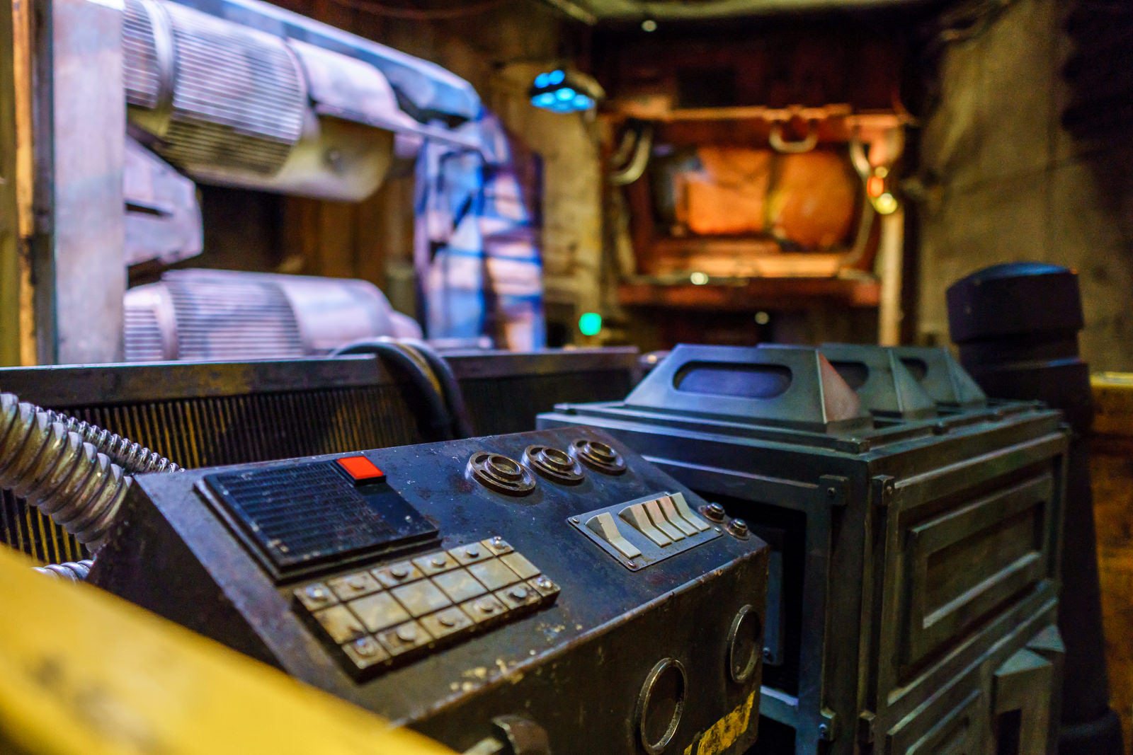 Cenario interno de atracao tematica de Star Wars no Hollywood Studios em Orlando