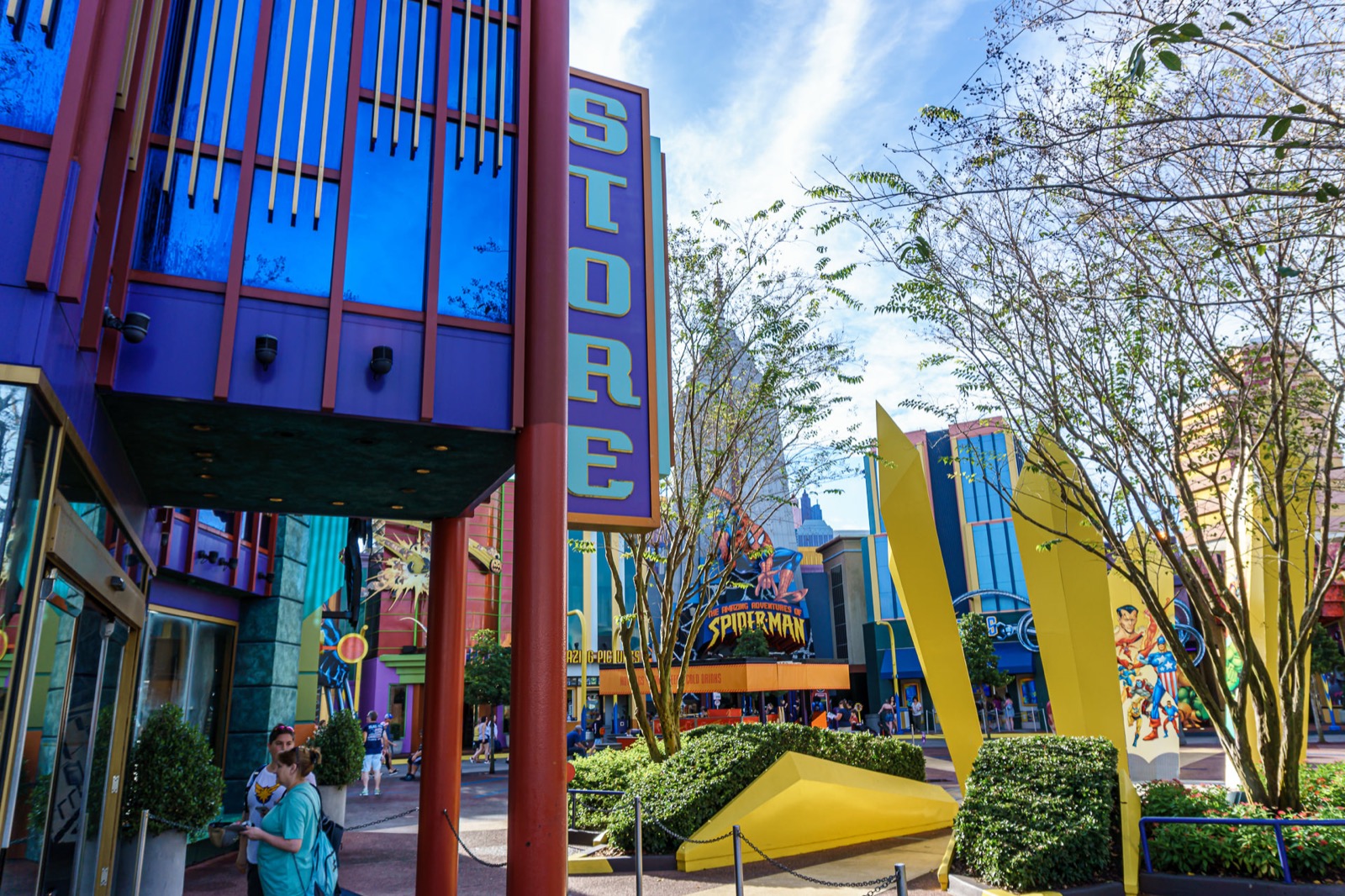 Área Marvel Super Hero Island no Islands of Adventure