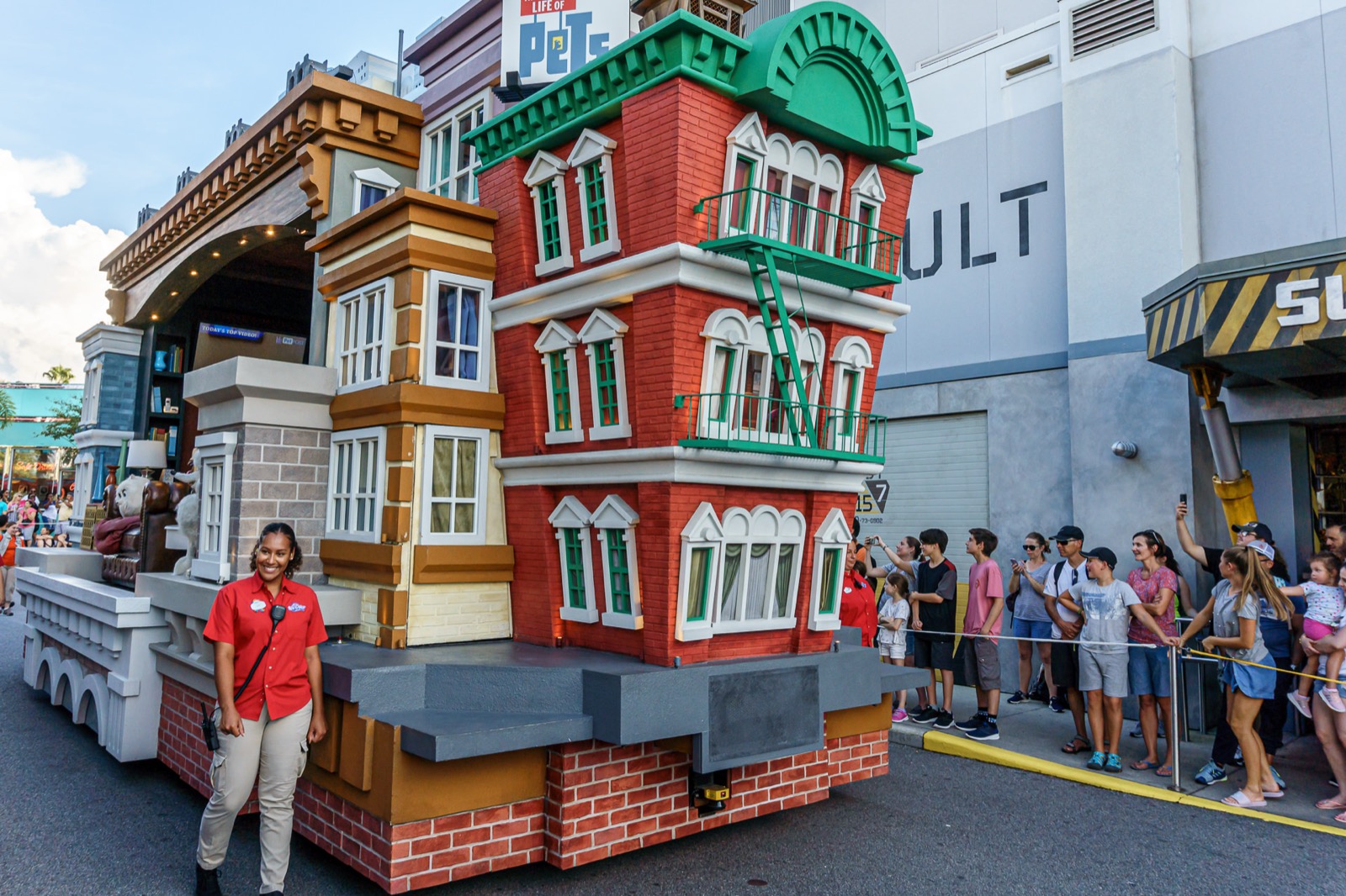 Carro alegórico de parada na Universal Studios Orlando
