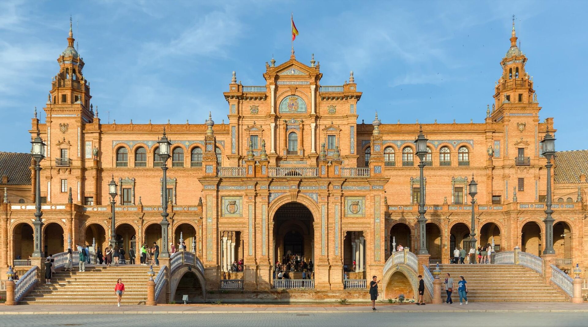 A Plaza de España, construída para a Exposição Ibero-Americana de 1929