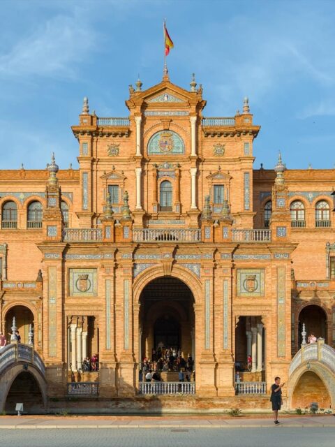 A Plaza de España, construída para a Exposição Ibero-Americana de 1929