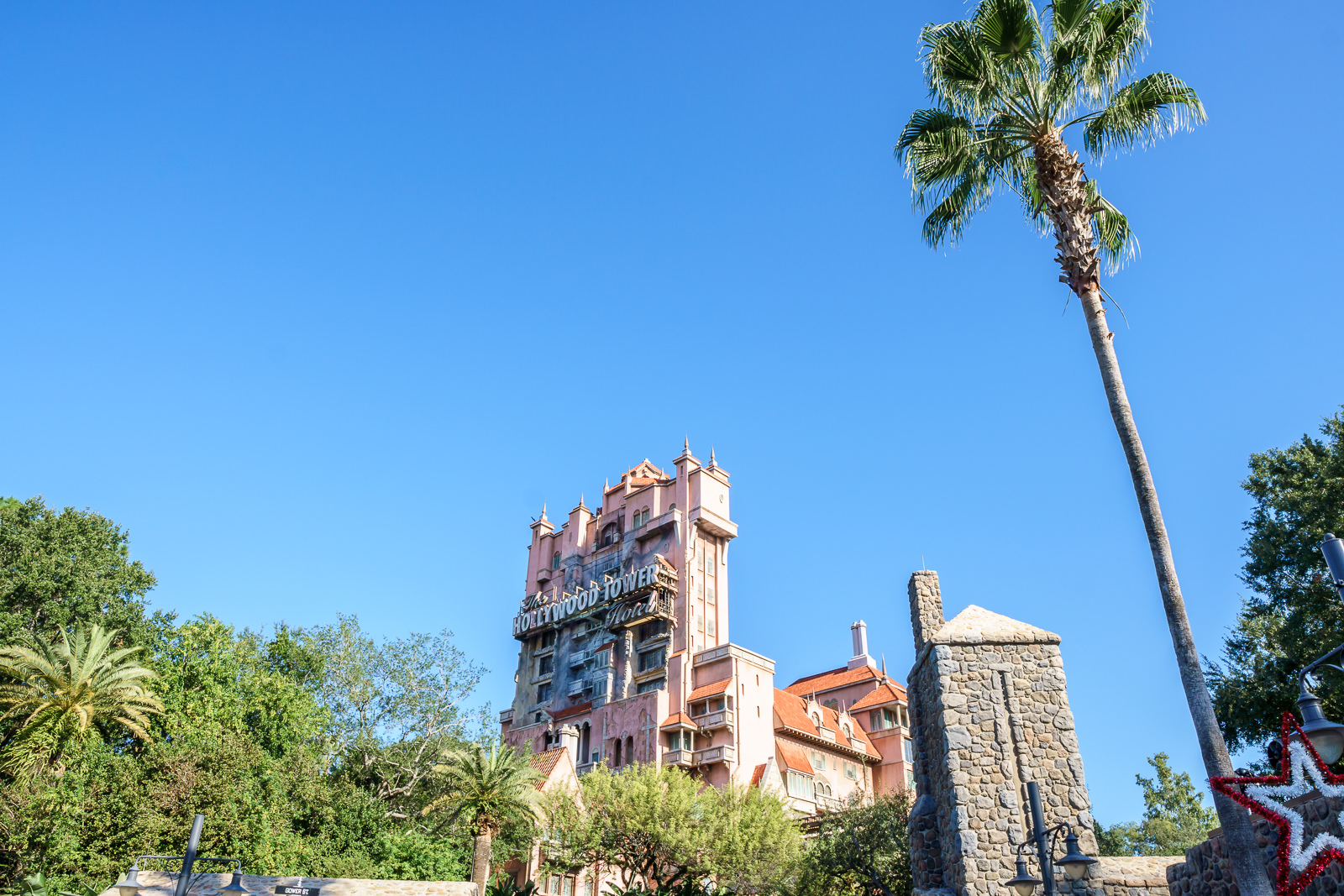 Torre do Terror vista da área Sunset do Hollywood Studios