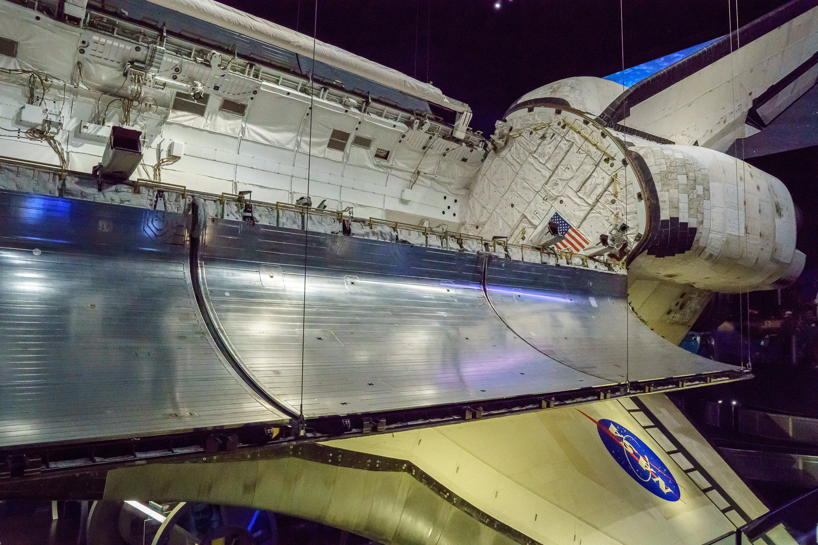 Traje espacial original usado na missão Apollo 17 em exibição no Kennedy Space Center