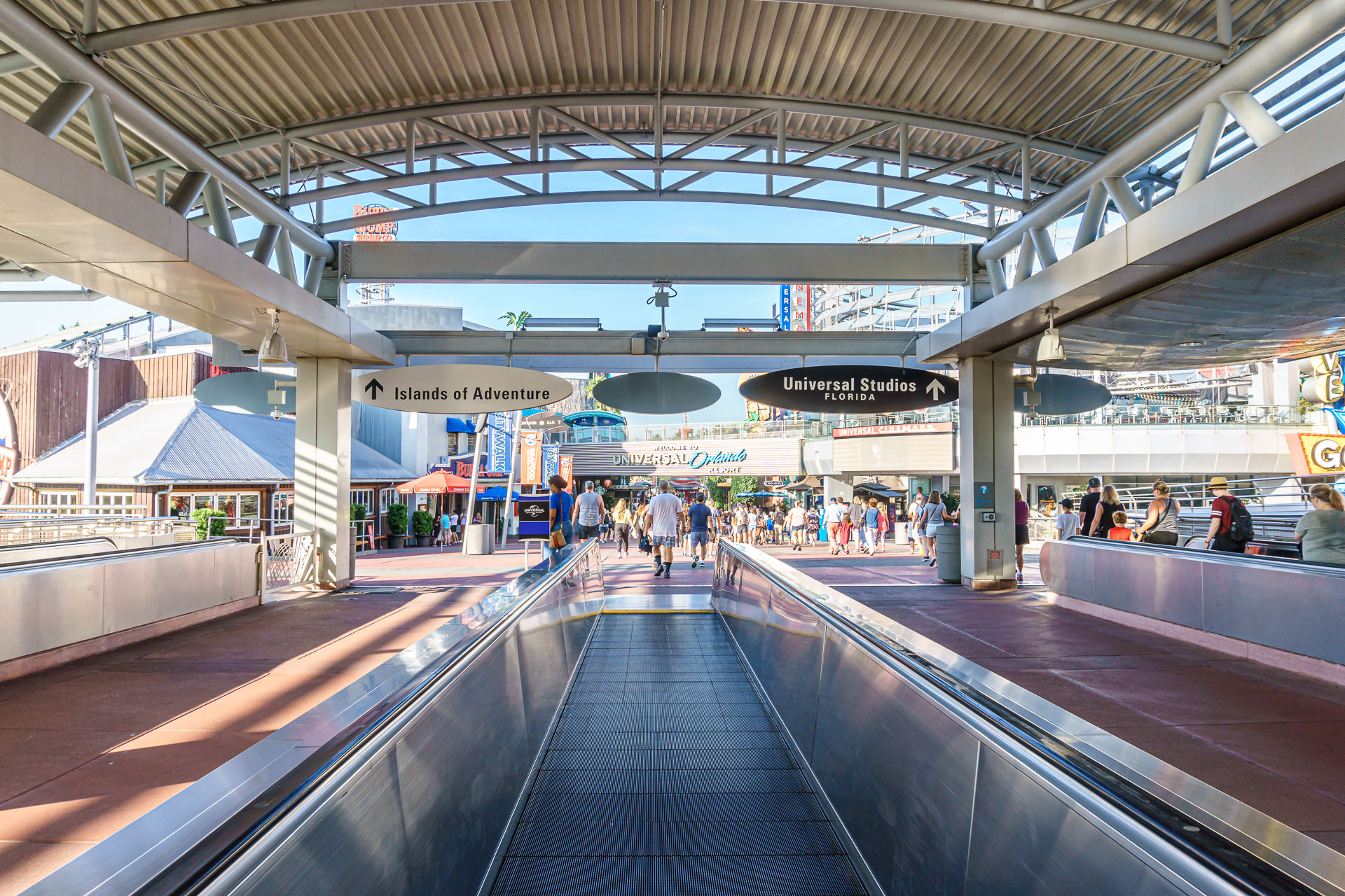 Entrada do CityWalk com acesso ao Universal Studios Florida e Islands of Adventure