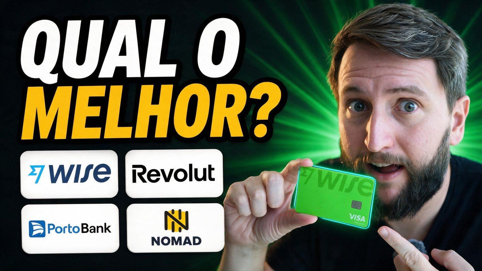 Wise, Revolut, Nomad e Porto: qual cartão internacional vale mais a pena, capa do post