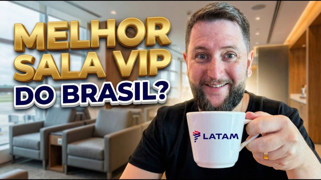Rudi na capa do vídeo Como ACESSAR GRATUITAMENTE a Sala VIP da LATAM? Aeroporto de Guarulhos Terminal 3
