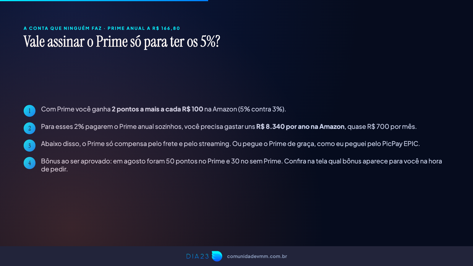 Vale assinar o Prime só para ter os 5% do cartão Amazon