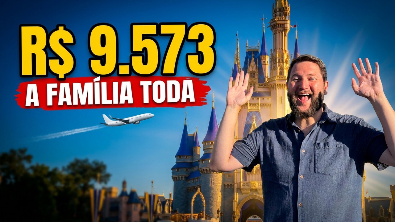 Orlando com milhas para a família de 4